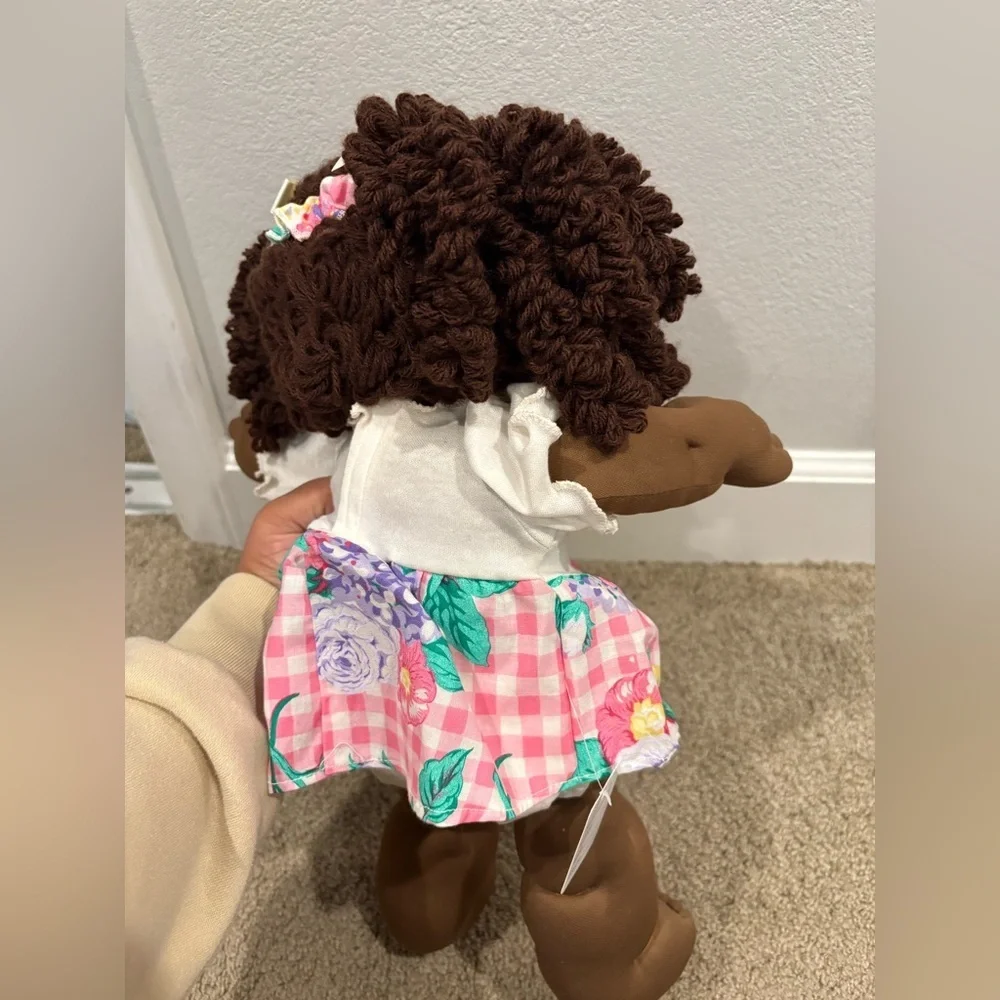 African American popcorn hair cabbage patch double pony 1986 OK factory HM #5